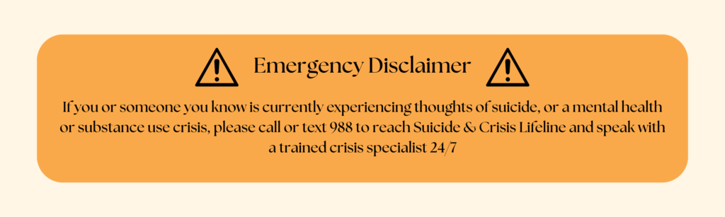 Emergency Disclaimer for Bridges Healthcare.