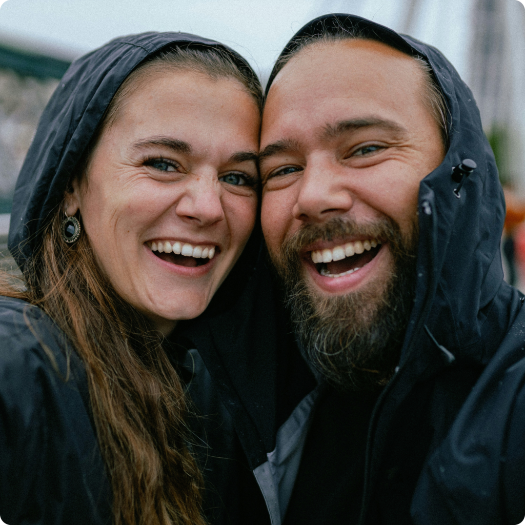 A couple enjoying a hike after receiving Case Management care from Bridges Healthcare.