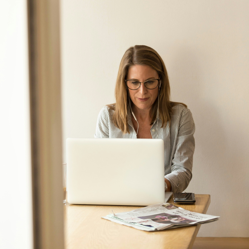 Doctor providing psychiatric services via telehealth at Bridges Healthcare.